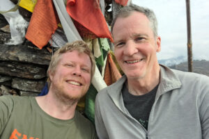 Tom and Mark at Jhamtse Gatsal