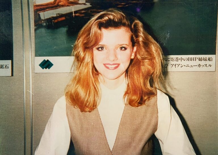 Nicole in 1991, using meditation as a tool to aid learning and academic performance.