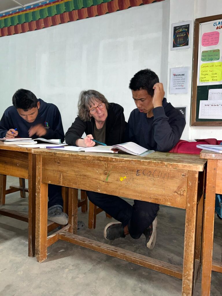 Observing class at Jhamtse Gatsal Children's Community.